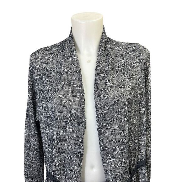 Anthropologie Dolan Heathered Gray Open Front Knit Tie on waist LinedCardigan XS - Picture 2 of 10